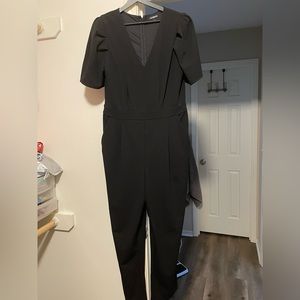 Like new, only worn once black, full length romper!